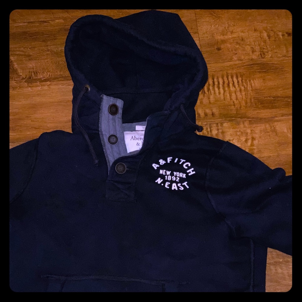 Abercrombie jacket hoodie! Navy Blue!!